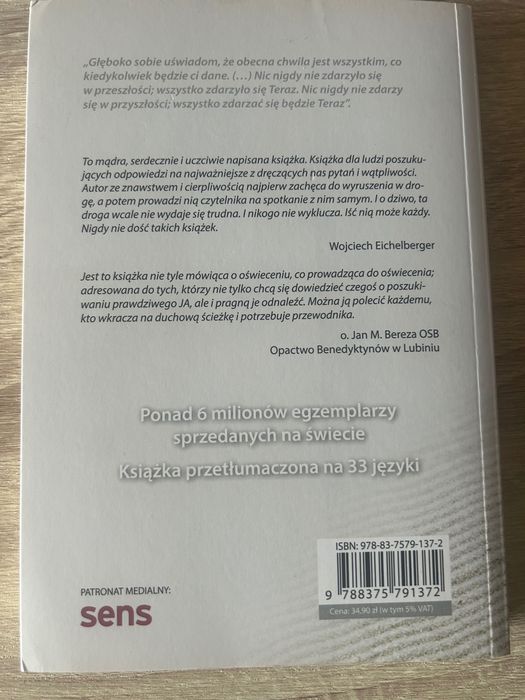Książka Potęga teraźniejszości Tolle