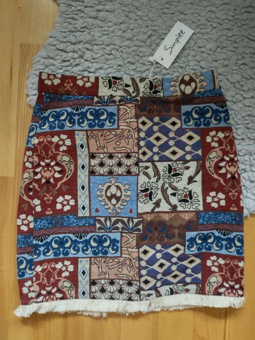 Oryginalna spódniczka Boho patchwork