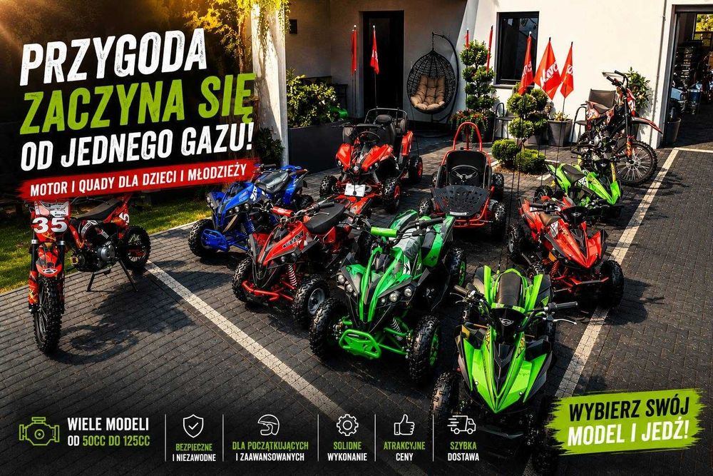 Quad akumulatorowy HECHT 54100 akumulatorowy 1000W 12 Ah 3 PRĘDKOŚCI