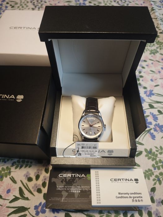 Zegarek męski automatyczny Certina DS-1 Automatic Day-Date jak nowy