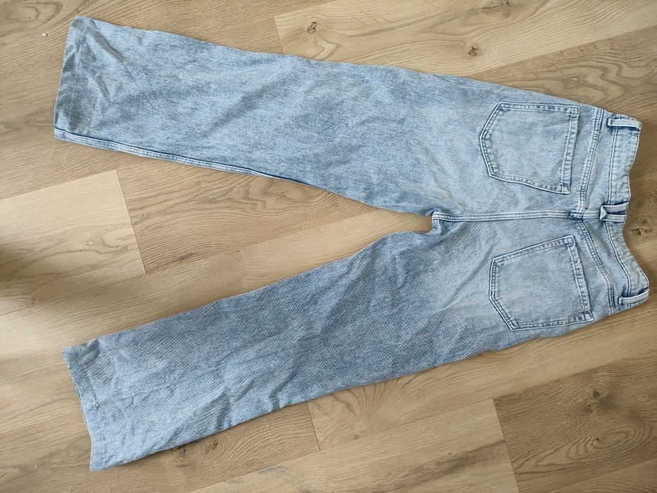 Jeansy wide leg z wysokim stanem