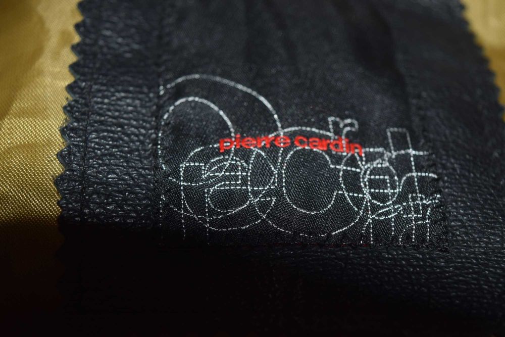 Pierre Cardin Kurtka skórzana czarna męska _XL