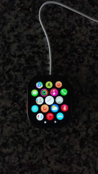 Como Apple watch ultra,novo,muita qualidade,corpo em metal