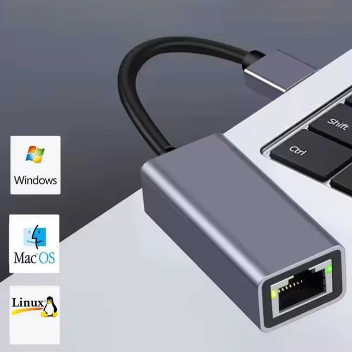 Karta sieciowa Przejściówka USB RJ45 Ethernet Gigabit 1000 Mbps