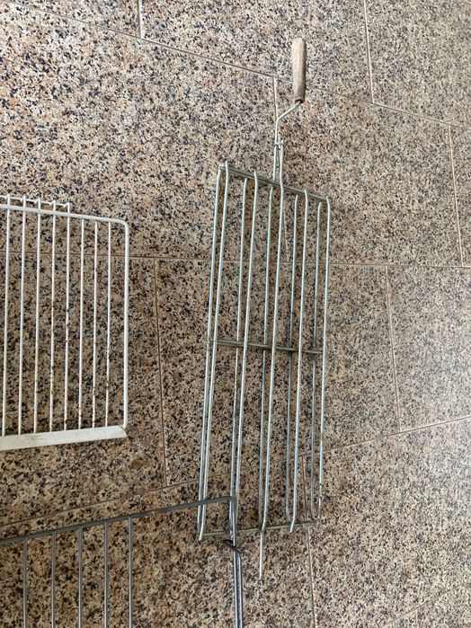 Vídros e suportes de metal de frigorífico e acessórios churrasqueira