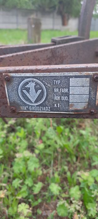 Pług konny dwuskibowy Unia Grudziądz  1937 r