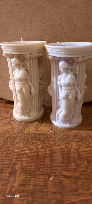 Świece ozdobne ręcznie wykonane