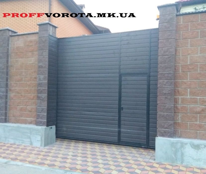 Изготовление недорогих ворот "под профнастил"-автоматические.