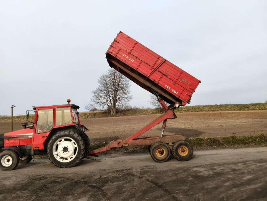 Przyczepa na tandemie TIM 7.4t wysoki wywrot
