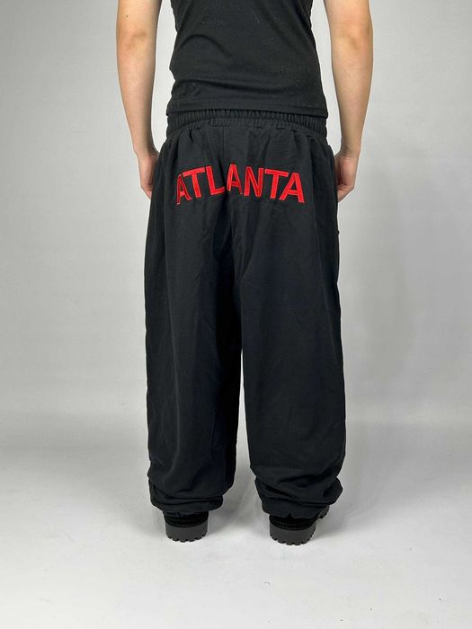 Штани Mowalola Atlanta black спортивки чорні sweatpants штаны черные