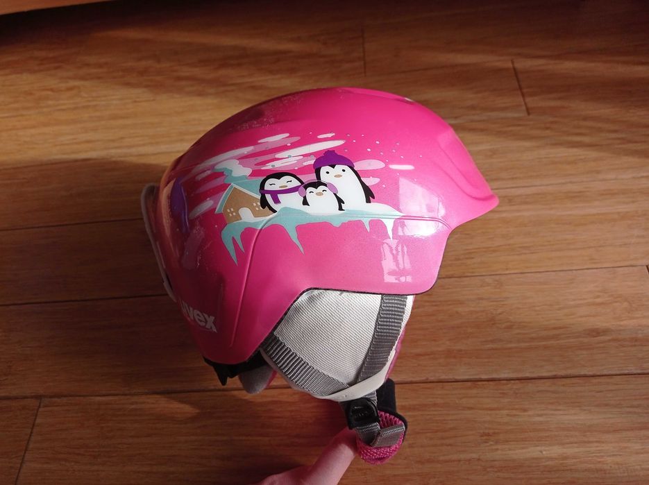 Kask narciarski dla dzieci dziecięcy Uvex Maniac pink 51-55 cm