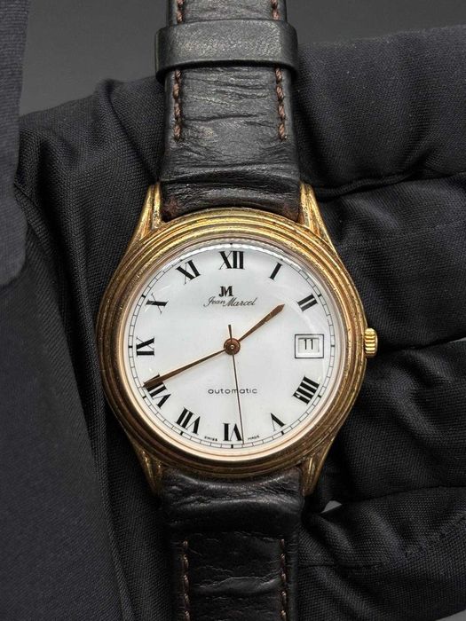 Zegarek Jean Marcel Automatic Swiss Made ETA 2892-A2 Złocony Box