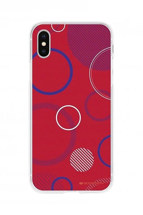 Etui Mercury Jelly Case Da Vinci do iPhone XS - czerwone i elastyczne