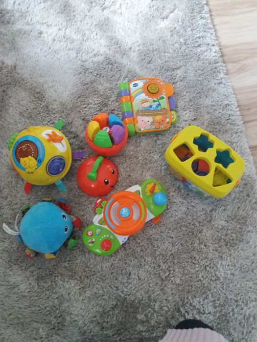 Zabawki dla malucha fisher-price, vtech. 6 sztuk