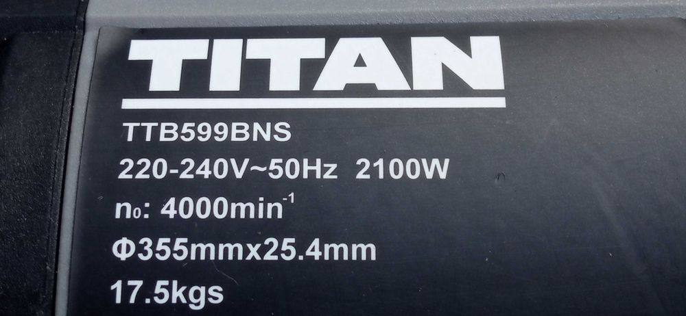 TITAN Przecinarka do Metalu 355mm 2100w 230v