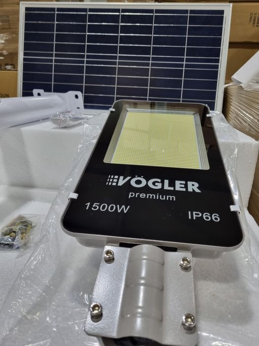Lampa Solarna Uliczna VÖGLER GmBh wersja PREMIUM 1500 W