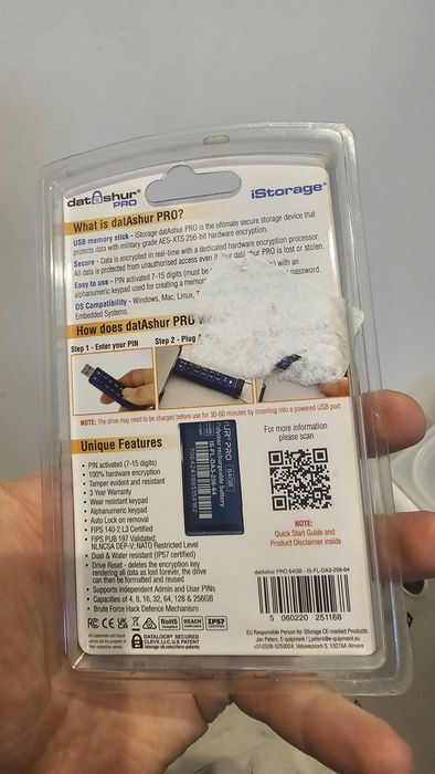 Szyfrowany pendrive datAshur Pro 256 bit 64GB