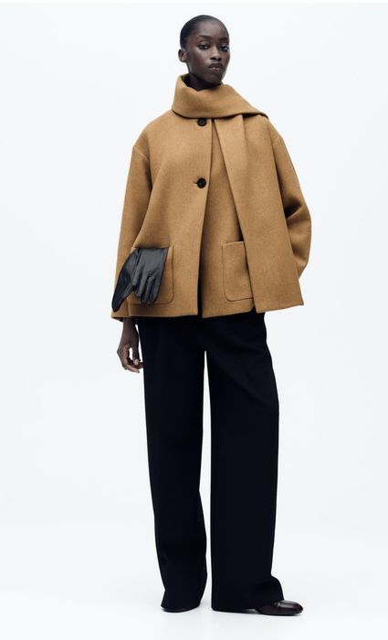 Очень красивое стильное пальто Zara р-р M-L