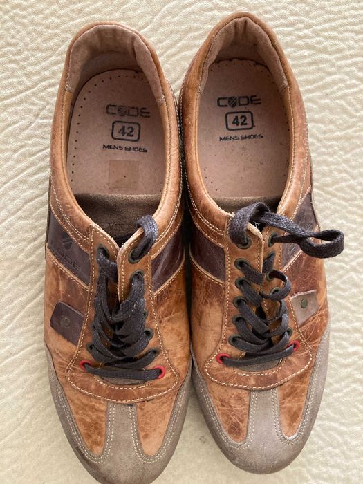 Sapatos Code Pele Genuína 42