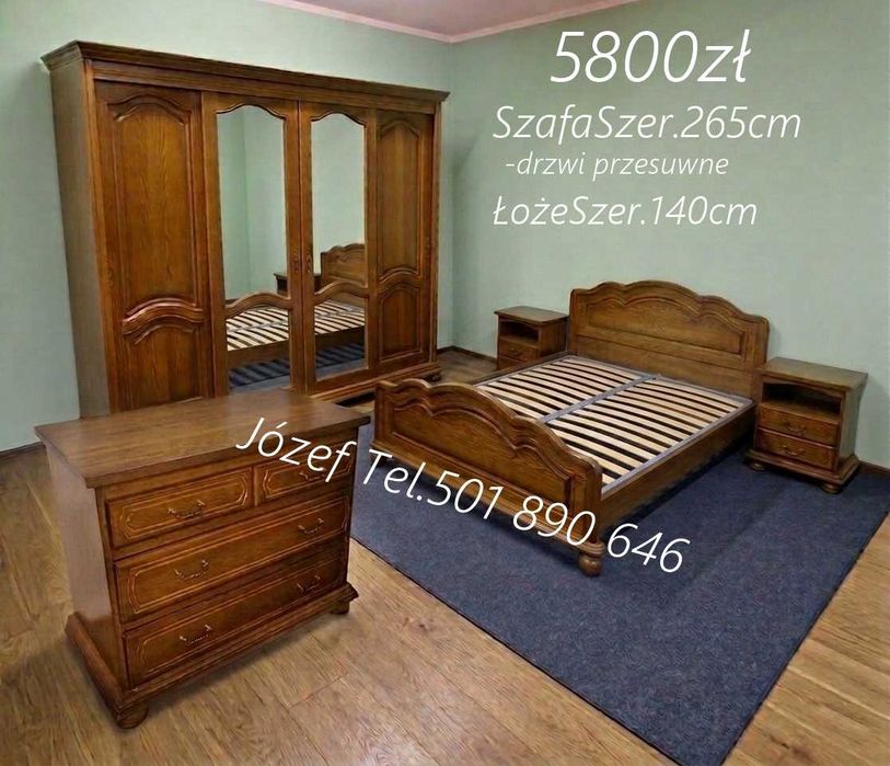 Meble do sypialni / Komplety Stylowe / Komplety Dębowe / Dowiozę