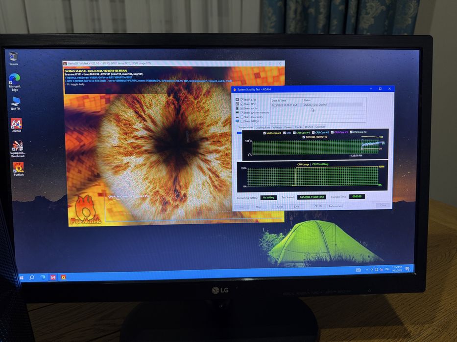 Ігровий ПК/компʼютер rtx 3060 (12 GB) 16 gb ddr4 i5-10400 ssd/hdd