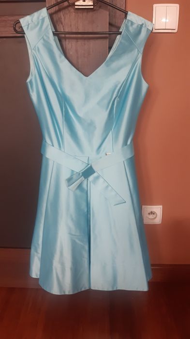 Sukienka Simple 34-36,  błękitna