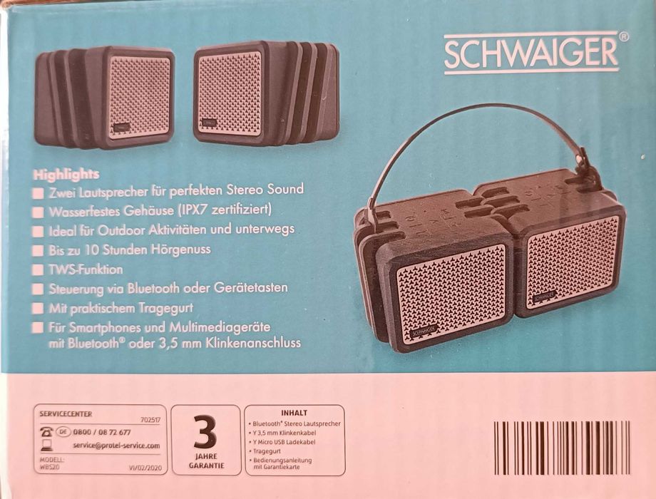 OPORTUNIDADE - SCHWAIGER 1 Par de Colunas á Prova de água