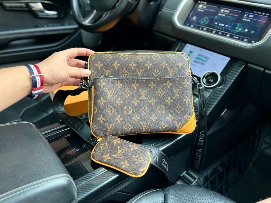 Louis Vuitton 3v1 сумка мужская коричневая 3в1 trio