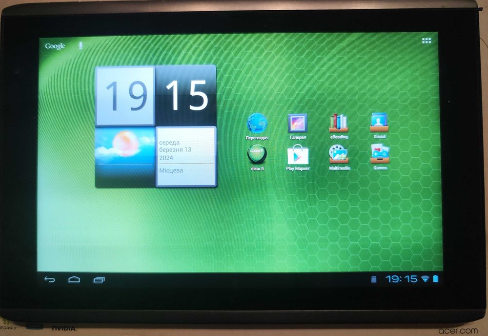 Планшет Acer iconia tab a 500