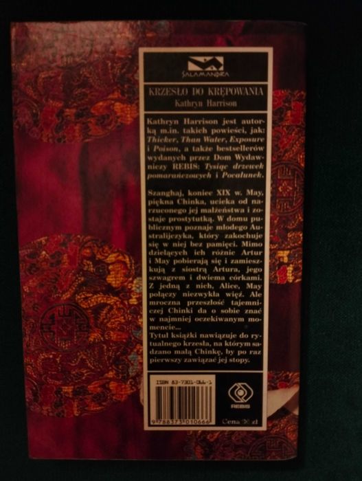 Krzesło do krępowania - Kathryn Harrison