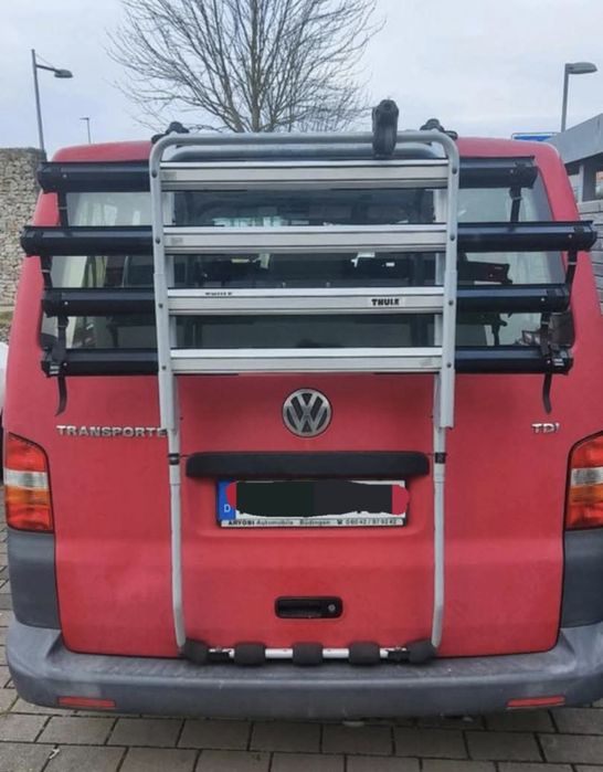 Thule 973 bagażnik rowerowy na klapę bus, T4 T5 VITO TRAFIC Kamper