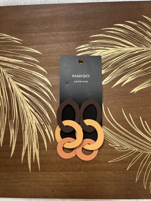 Kolczyki Mango Earrings stal nierdzewna boho etno hippie długie