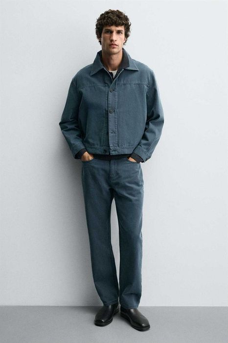 Чоловічі шкіряні черевики Zara