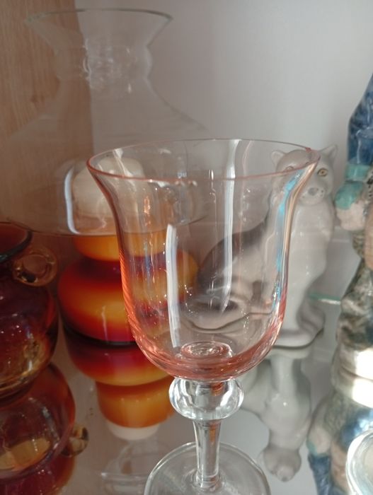 Kieliszki Aurora Sarnecki Krosno prl, bardzo rzadkie!