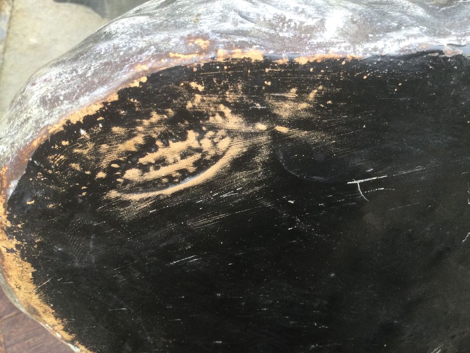 Grande Gato faiança Caldas da Rainha José belo 32 cm Marcado Séc XIX