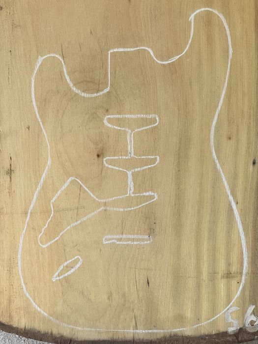 Madeira para corpo de guitarra elétrica