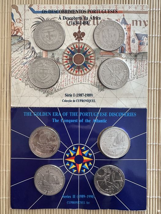 Moedas dos descobrimentos - Serie 1  e 2 - cuproniquel