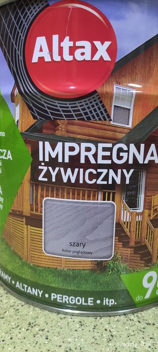 Impregnat żywiczny Altax 9l szary Nowy