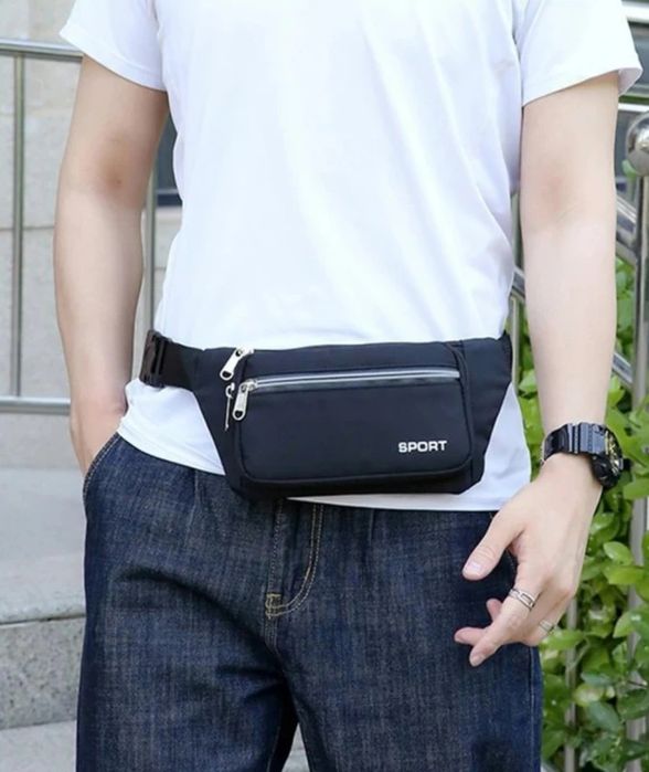 Damska męska nerka sportowa wodoodporna biodrówka saszetka