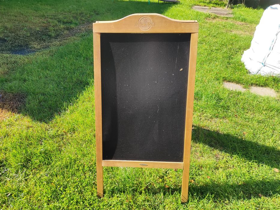 Tablica kredowa Reklama Potykacz Dwustronna MENU