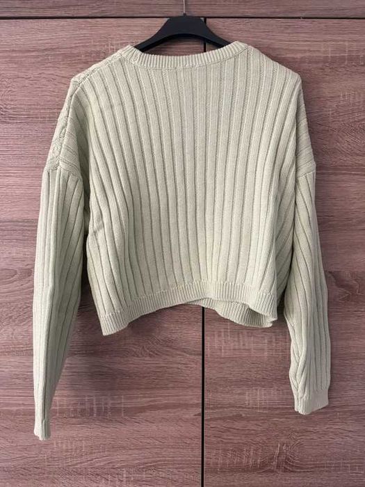 Sweter krótki sweterek miętowy Pimkie crop S