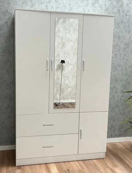 Roupeiro 3 portas com espelho - entrega gratuita
