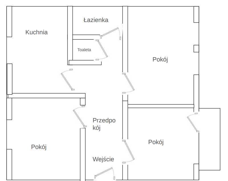 Mieszkanie 75m2 , Laski koło Kępna