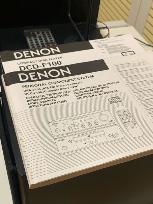 Музичний центр Denon F100 Новий / Рідкісний Gold-дизайн + Пульт