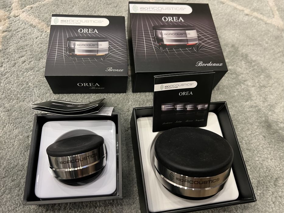 IsoAcoustics OREA (9x Bordeaux + 3x Bronze) – Estado Imaculádo