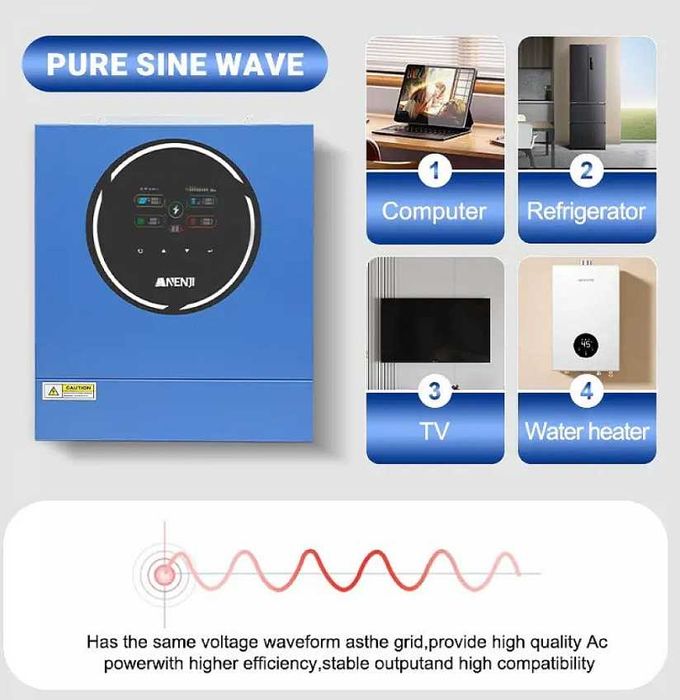 ‼️УСТАНОВКА‼️ инвертор 5кВт WiFi + аккумулятор 48v 100A 5.1кВт станция