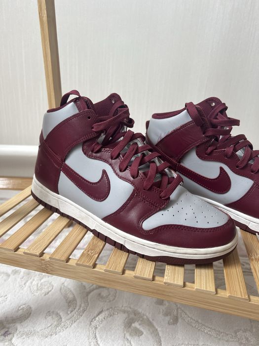 Хайтопи кросівки Nike Dunk High Dark Beetroot Red/Grey