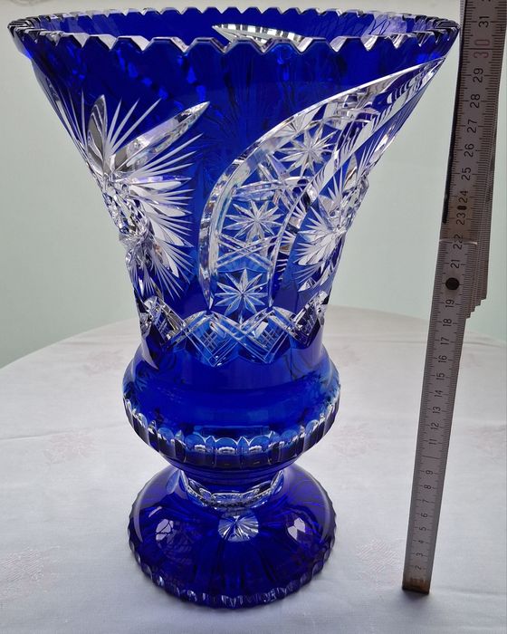 Ваза кольоровий кришталь