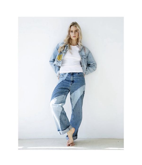 Джинси Bershka Patchwork Denim