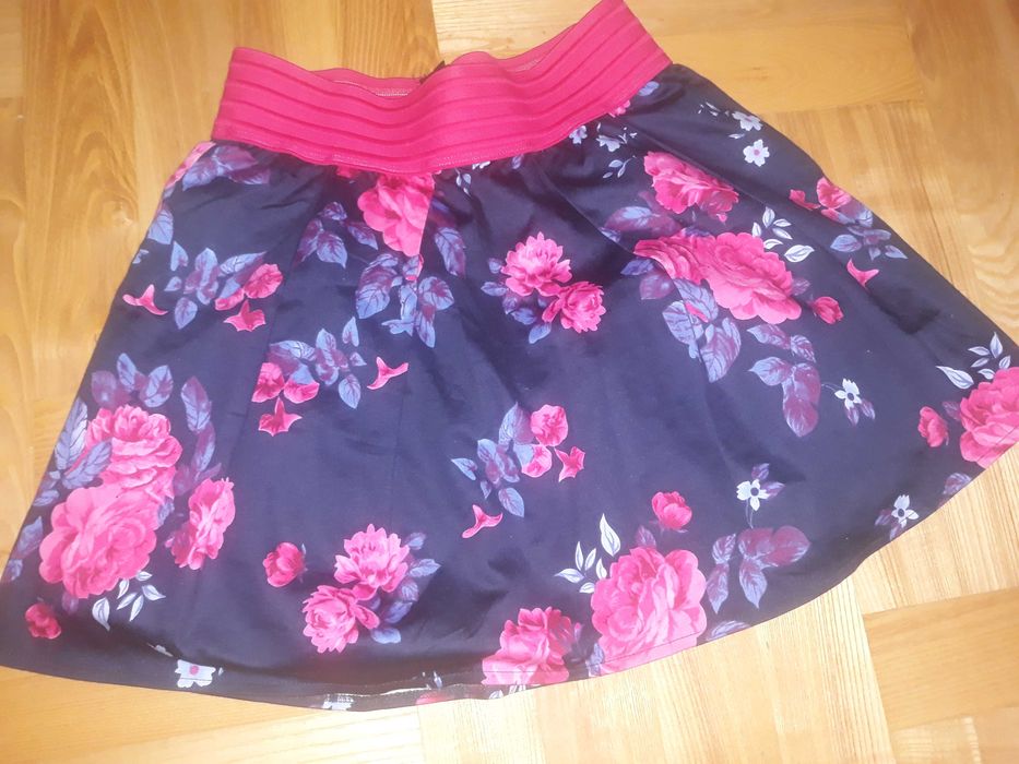Spodnica kwiaty roze jane norman xs 34 krotka